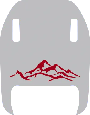 2018-2026 Wrangler JL JLU / Gladiator JT Rubicon 392 Mojave Hood Decal Graphic graphic design style 06 image.